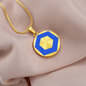 ChainLink Token (LINK) Circle Necklace Stainless Steel or 18k Gold 18-22"-Express Your Love Gifts