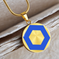 ChainLink Token (LINK) Circle Necklace Stainless Steel or 18k Gold 18-22"-Express Your Love Gifts