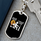 Check Me Crypto Keychain Stainless Steel or 18k Gold Dog Tag Keyring-Express Your Love Gifts