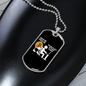 Check Me Crypto Necklace Stainless Steel or 18k Gold Dog Tag 24" Chain-Express Your Love Gifts