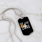 Check Me Crypto Necklace Stainless Steel or 18k Gold Dog Tag 24" Chain-Express Your Love Gifts