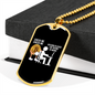 Check Me Crypto Necklace Stainless Steel or 18k Gold Dog Tag 24" Chain-Express Your Love Gifts