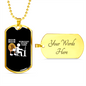 Check Me Crypto Necklace Stainless Steel or 18k Gold Dog Tag 24" Chain-Express Your Love Gifts