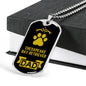 Chesapeake Bay Retriever Dad Dog Necklace Stainless Steel or 18k Gold Dog Tag W 24" Dog Owner Lover-Express Your Love Gifts