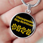 Chesapeake Bay Retriever Mama Circle Necklace Stainless Steel or 18k Gold 18-22" Dog Owner Lover-Express Your Love Gifts
