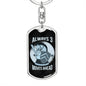 Chess Fan Gift Always 3 Moves Ahead Keychain Dog Tag Stainless Steel or 18k Gold-Express Your Love Gifts