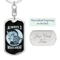 Chess Fan Gift Always 3 Moves Ahead Keychain Dog Tag Stainless Steel or 18k Gold-Express Your Love Gifts
