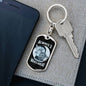 Chess Fan Gift Always 3 Moves Ahead Keychain Dog Tag Stainless Steel or 18k Gold-Express Your Love Gifts