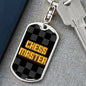 Chess Fan Gift Chess Master Keychain Dog Tag Stainless Steel or 18k Gold-Express Your Love Gifts