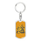 Chess Fan Gift Chess Piece Keychain Dog Tag Stainless Steel or 18k Gold-Express Your Love Gifts