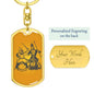 Chess Fan Gift Chess Piece Keychain Dog Tag Stainless Steel or 18k Gold-Express Your Love Gifts