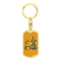 Chess Fan Gift Chess Piece Keychain Dog Tag Stainless Steel or 18k Gold-Express Your Love Gifts