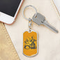 Chess Fan Gift Chess Piece Keychain Dog Tag Stainless Steel or 18k Gold-Express Your Love Gifts