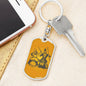 Chess Fan Gift Chess Piece Keychain Dog Tag Stainless Steel or 18k Gold-Express Your Love Gifts