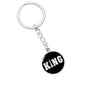 Chess Fan Gift King Keychain Stainless Steel or 18k Gold Circle Pendant-Express Your Love Gifts