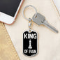 Chess Fan Gift King Of Pain Keychain Dog Tag Stainless Steel or 18k Gold-Express Your Love Gifts
