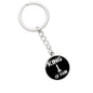 Chess Fan Gift King Of Pain Keychain Stainless Steel or 18k Gold Circle Pendant-Express Your Love Gifts
