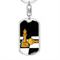 Chess Fan Gift Queen'S Gambit Keychain Dog Tag Stainless Steel or 18k Gold-Express Your Love Gifts