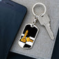 Chess Fan Gift Queen'S Gambit Keychain Dog Tag Stainless Steel or 18k Gold-Express Your Love Gifts