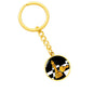 Chess Fan Gift Queen's Gambit Keychain Stainless Steel or 18k Gold Circle Pendant-Express Your Love Gifts