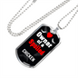 Chicken Bird Necklace Stainless Steel or 18k Gold Dog Tag 24" Chain-Express Your Love Gifts
