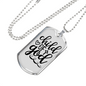 Child Of God Necklace Stainless Steel or 18k Gold Dog Tag 24" Chain-Express Your Love Gifts