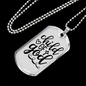 Child Of God Necklace Stainless Steel or 18k Gold Dog Tag 24" Chain-Express Your Love Gifts
