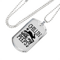 Chillin With My Peeps Necklace Stainless Steel or 18k Gold Dog Tag 24" Chain-Express Your Love Gifts