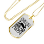 Chillin With My Peeps Necklace Stainless Steel or 18k Gold Dog Tag 24" Chain-Express Your Love Gifts