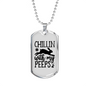 Chillin With My Peeps Necklace Stainless Steel or 18k Gold Dog Tag 24" Chain-Express Your Love Gifts