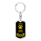 Chinese Crested Keychain Stainless Steel or 18k Gold-Express Your Love Gifts