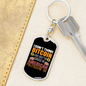 Chinese or American Bitcoin Crypto Keychain Stainless Steel or 18k Gold Dog Tag Keyring-Express Your Love Gifts