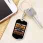 Chinese or American Bitcoin Crypto Keychain Stainless Steel or 18k Gold Dog Tag Keyring-Express Your Love Gifts