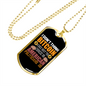 Chinese or American Bitcoin Crypto Necklace Stainless Steel or 18k Gold Dog Tag 24" Chain-Express Your Love Gifts