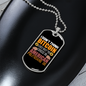 Chinese or American Bitcoin Crypto Necklace Stainless Steel or 18k Gold Dog Tag 24" Chain-Express Your Love Gifts