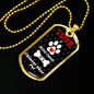 Chinese Shar-Pei Love Is Stainless Steel or 18k Gold Dog Tag 24" Chain-Express Your Love Gifts