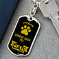 Chinese Sharpei Keychain Stainless Steel or 18k Gold-Express Your Love Gifts