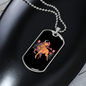 Chinese Zodiac Ox Zodiac Necklace Stainless Steel or 18k Gold Dog Tag 24" Chain-Express Your Love Gifts