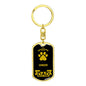 Chinook Keychain Stainless Steel or 18k Gold-Express Your Love Gifts