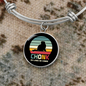 Chonk He Comin Cat Bracelet Stainless Steel or 18k Gold Circle Bangle-Express Your Love Gifts