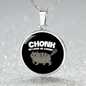 Chonk Oh Lawd Cat Circle Necklace Stainless Steel or 18k Gold 18-22"-Express Your Love Gifts