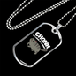 Chonk Oh Lawd Fat Cat Necklace Stainless Steel or 18k Gold Dog Tag 24" Chain-Express Your Love Gifts