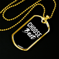 Choose Best Necklace Stainless Steel or 18k Gold Dog Tag 24" Chain-Express Your Love Gifts
