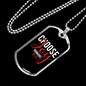 Choose Joy Romans 15:13 Necklace Stainless Steel or 18k Gold Dog Tag 24" Chain-Express Your Love Gifts