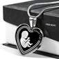 Choose Life Prolife Necklace Stainless Steel or 18k Gold Heart Pendant 18-22"-Express Your Love Gifts