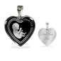 Choose Life Prolife Necklace Stainless Steel or 18k Gold Heart Pendant 18-22"-Express Your Love Gifts