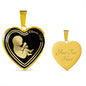 Choose Life Prolife Necklace Stainless Steel or 18k Gold Heart Pendant 18-22"-Express Your Love Gifts