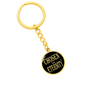 Chosen In Eternity Ephesians 1:4 Keychain Stainless Steel or 18k Gold Circle Pendant-Express Your Love Gifts