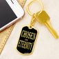 Chosen In Eternity Ephesians Keychain Dog Tag Stainless Steel or 18k Gold-Express Your Love Gifts