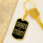 Chosen In Eternity Ephesians Keychain Dog Tag Stainless Steel or 18k Gold-Express Your Love Gifts
